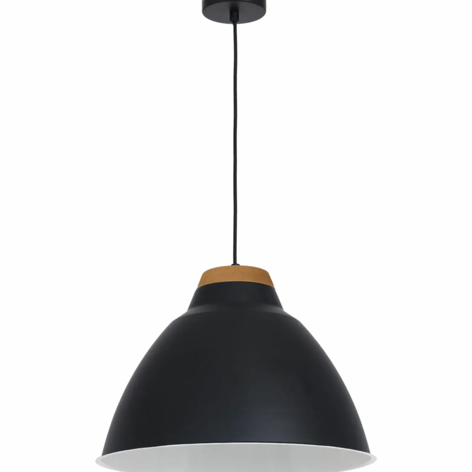 Sklep Kaja Czarna lampa wisząca z drewnianą dekoracją LX 9190 z serii SKAL | Kaja czarny Online