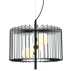 Sklep Kaja Czarna lampa wisząca z drutu MDM-3937/3 BK DAREN | Kaja Oświetlenie Sale