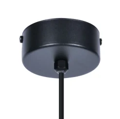 Sklep Kaja Czarna lampa wisząca z dużym kloszem 30 cm K-4922 | Kaja Oświetlenie Hot