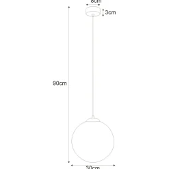 Sklep Kaja Czarna lampa wisząca z dużym kloszem 30 cm K-4922 | Kaja Oświetlenie Hot