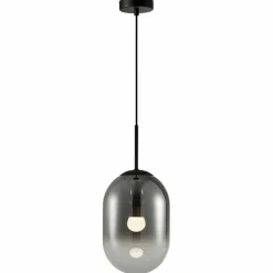 Sklep Kaja Czarna lampa wisząca z dymionym kloszem ML0323 ALIAS | Kaja Cheap