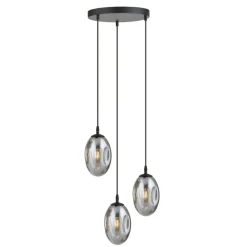 Sklep Kaja Czarna lampa wisząca z grafitowymi kloszami 1266/3PREM z serii ASTRAL Outlet