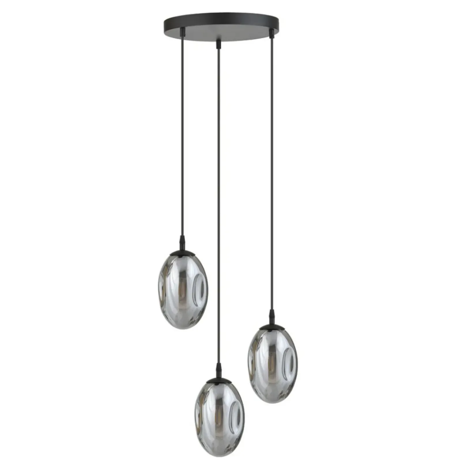 Sklep Kaja Czarna lampa wisząca z grafitowymi kloszami 1266/3PREM z serii ASTRAL Outlet