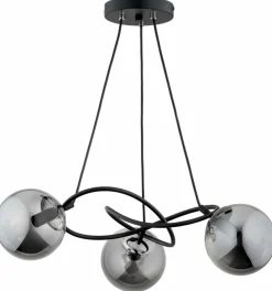 Sklep Kaja Czarna lampa wisząca z grafitowymi kloszami AL 62344 VELTA | Kaja Cheap