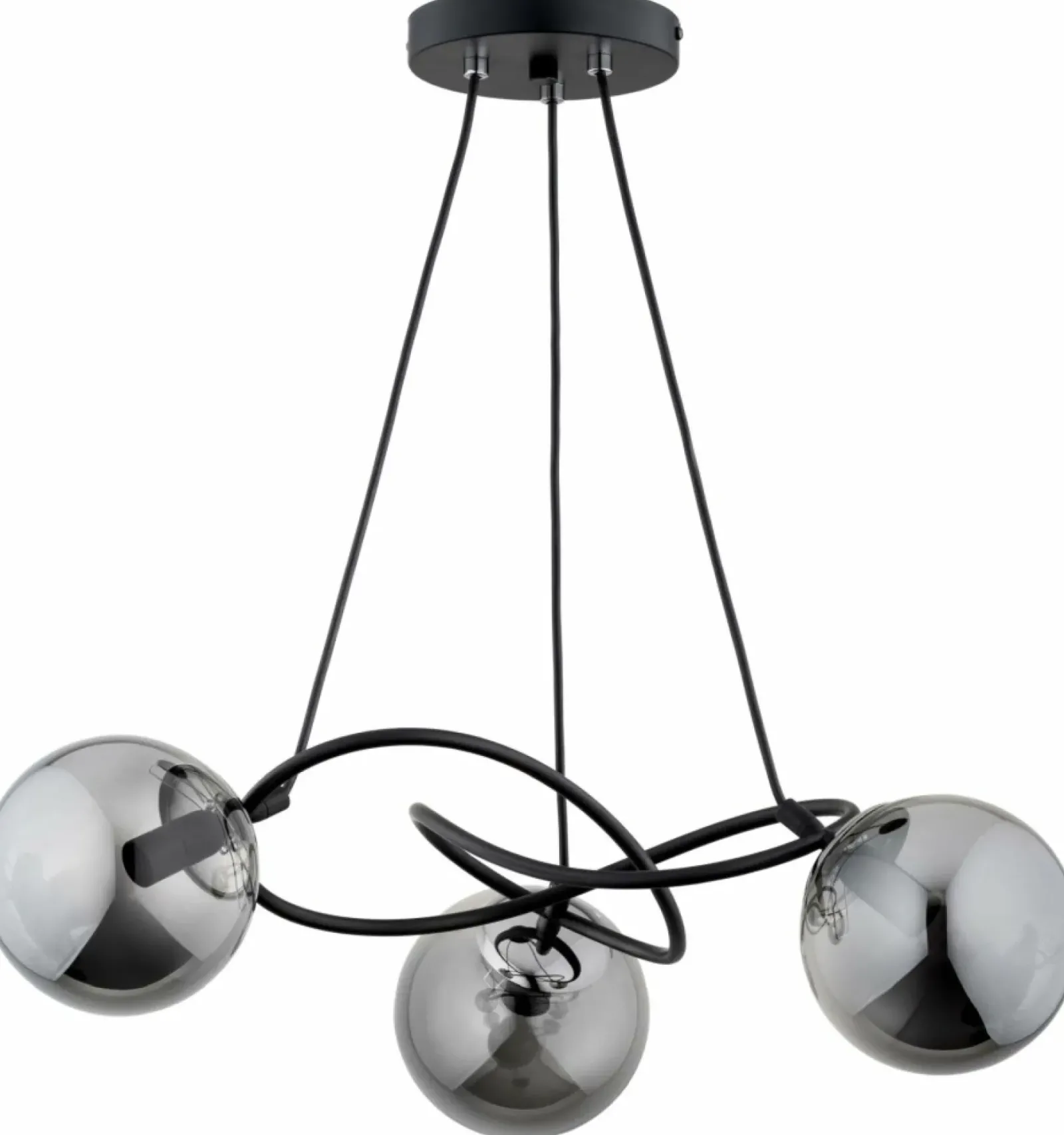Sklep Kaja Czarna lampa wisząca z grafitowymi kloszami AL 62344 VELTA | Kaja Cheap