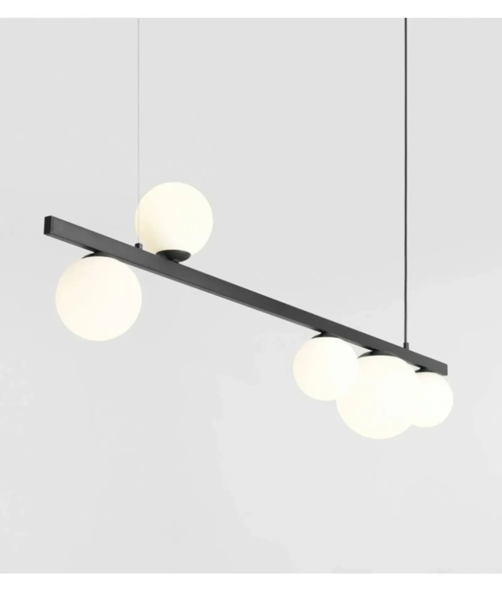 Sklep Kaja Czarna lampa wisząca z kloszami, nad stół w jadalni 1099F1 GARDA Zadzwońporabattel.783200183(8-16)/mailsklep@kaja.com.pl Online