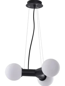 Sklep Kaja Czarna lampa wisząca z kloszami do salonu AZ3171 POPE | Kaja czarny Cheap