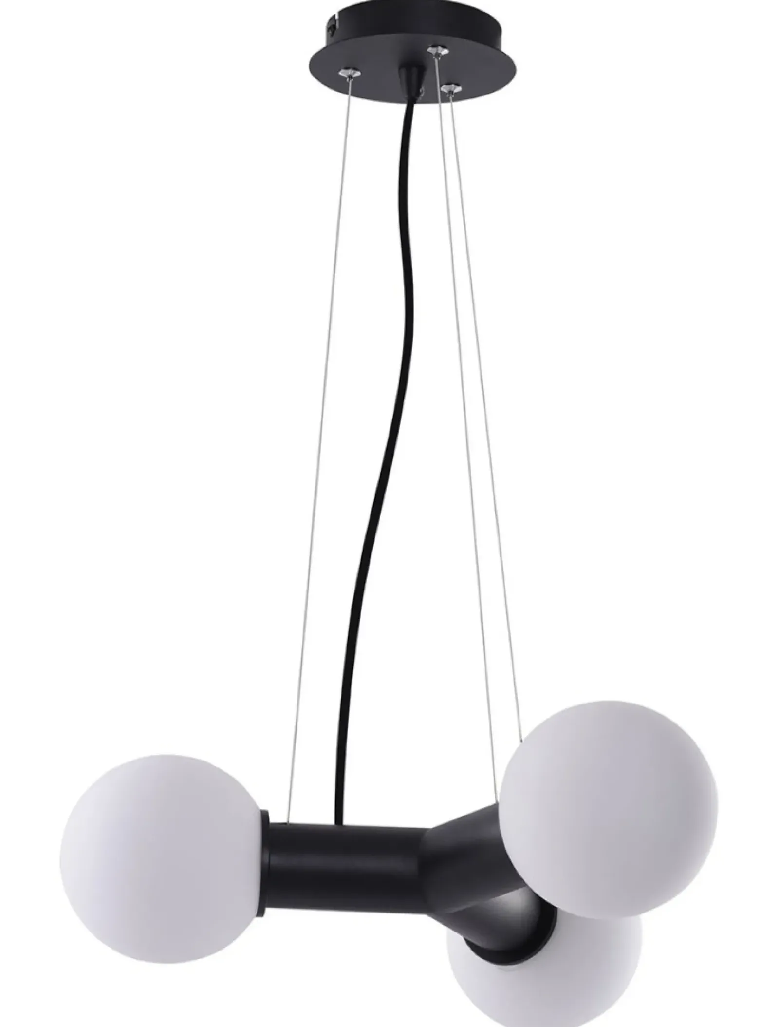 Sklep Kaja Czarna lampa wisząca z kloszami do salonu AZ3171 POPE | Kaja czarny Cheap