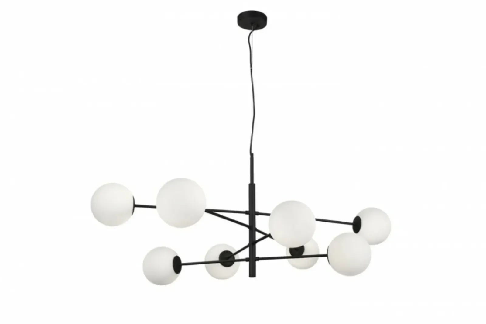 Sklep Kaja Czarna lampa wisząca z kloszami kulkami AZ4422 OVIEDO | Kaja czarny Outlet