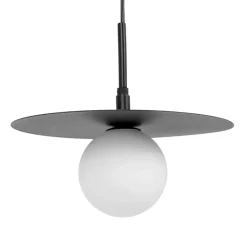 Sklep Kaja Czarna lampa wisząca z kloszem, regulowana tarcza K-5371 z serii SANTE Best