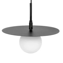 Sklep Kaja Czarna lampa wisząca z kloszem, regulowana tarcza K-5371 z serii SANTE Best