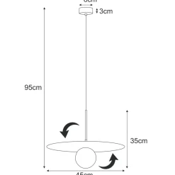 Sklep Kaja Czarna lampa wisząca z kloszem, na żarówkę G9 K-5372 z serii SANTE Store