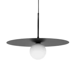 Sklep Kaja Czarna lampa wisząca z kloszem, na żarówkę G9 K-5372 z serii SANTE Store