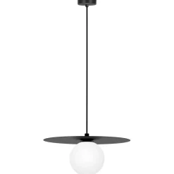 Sklep Kaja Czarna lampa wisząca z kloszem kulką ⌀10 cm K-5436 z serii ROBIN Best Sale