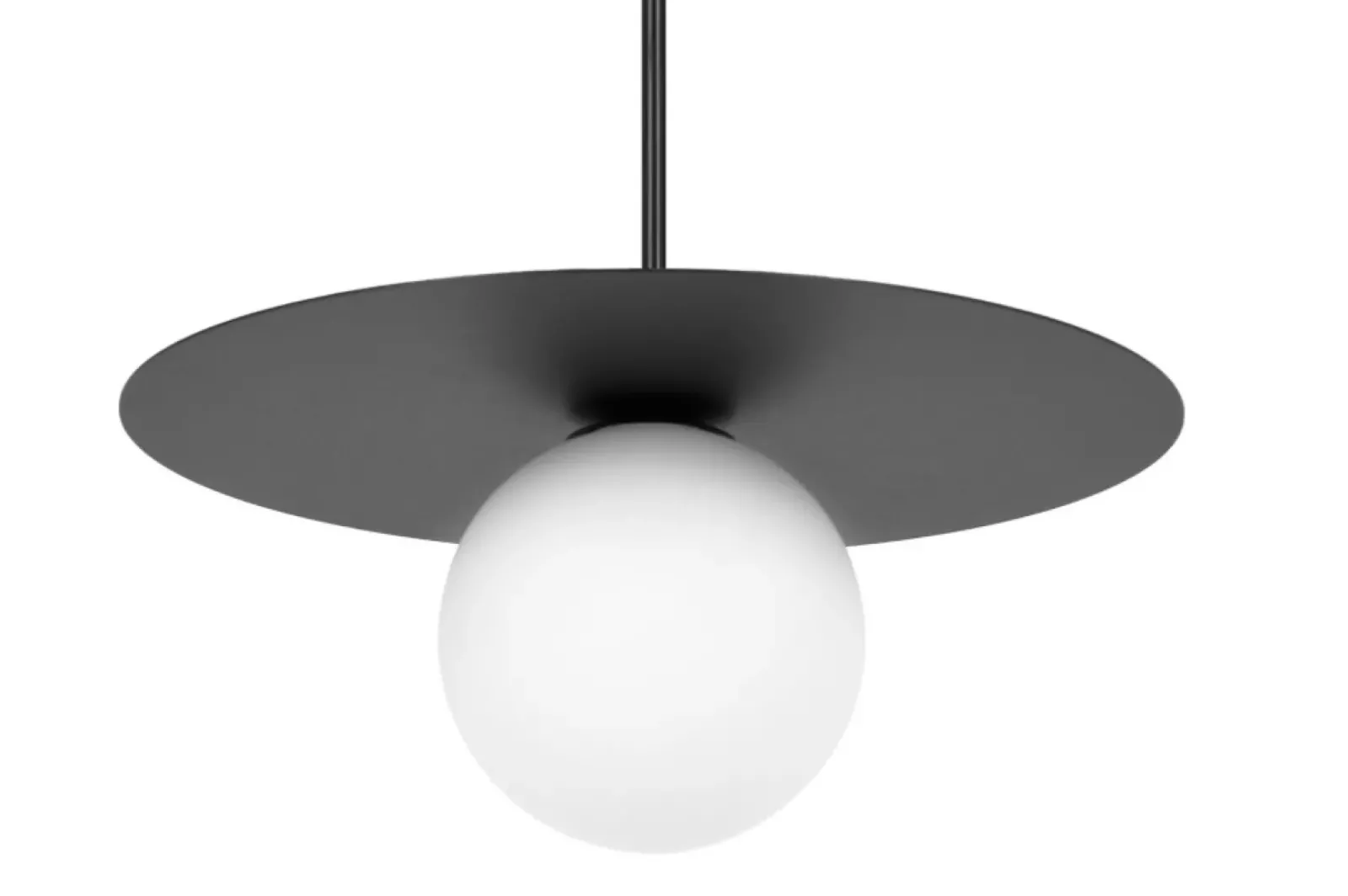 Sklep Kaja Czarna lampa wisząca z kloszem kulką ⌀10 cm K-5436 z serii ROBIN Best Sale