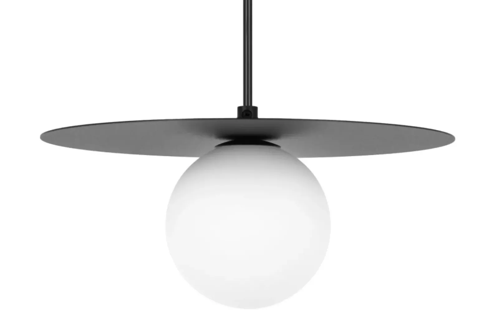 Sklep Kaja Czarna lampa wisząca z kloszem kulką ⌀10 cm K-5436 z serii ROBIN Best Sale