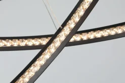 Sklep Kaja Czarna lampa wisząca z kryształami LED AZ4428 BRIGHTON | Kaja czarny Best Sale