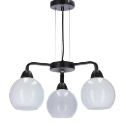 Sklep Kaja Czarna lampa wisząca z kulistymi kloszami 33-16232 z serii CALDERA Discount