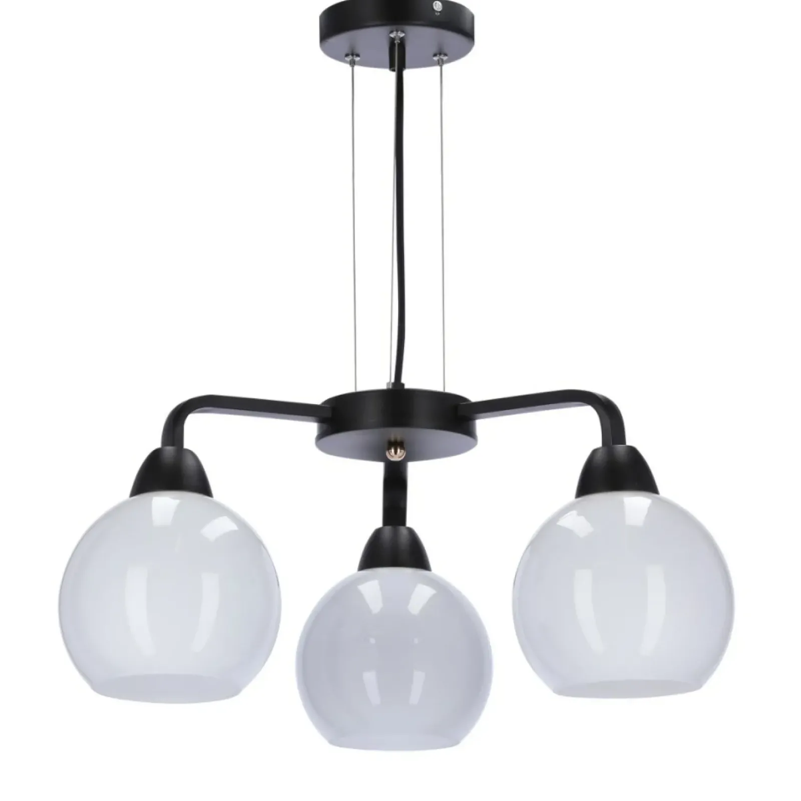 Sklep Kaja Czarna lampa wisząca z kulistymi kloszami 33-16232 z serii CALDERA Discount