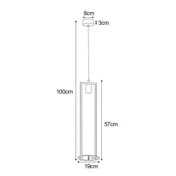 Sklep Kaja Czarna lampa wisząca z kwietnikiem K-4038 z serii ESTERA | Kaja czarny Clearance
