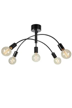 Sklep Kaja Czarna lampa wisząca z odkrytymi żarówkami 108284 | Kaja Oświetlenie Cheap