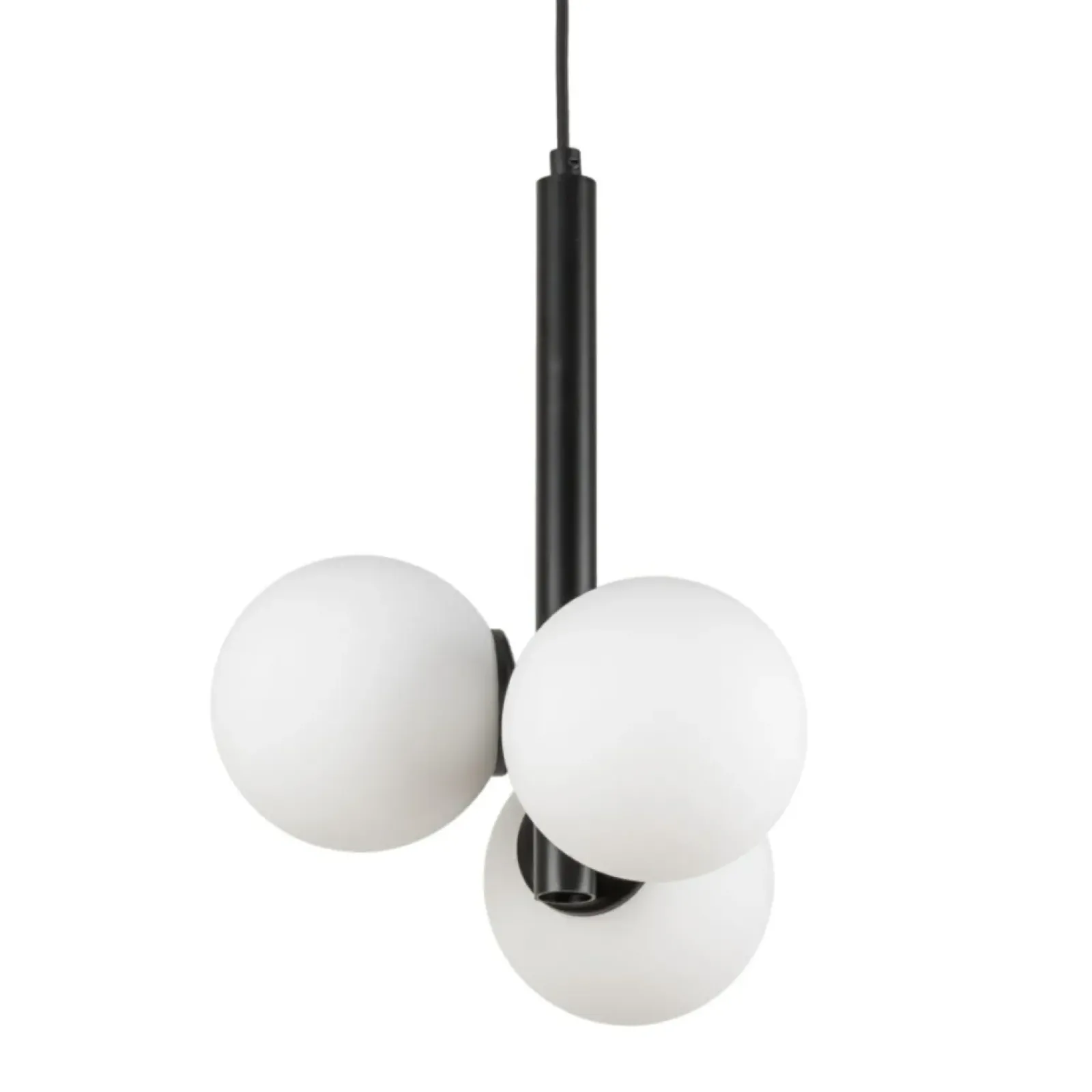 Sklep Kaja Czarna lampa wisząca z okrągłymi kloszami SIG 33486 PERLA | Kaja Cheap