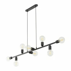 Sklep Kaja Czarna lampa wisząca z oprawkami na żarówki E27 TK 5722 z serii PORTO czarny Online