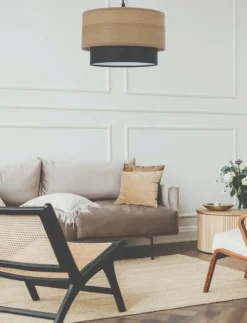 Sklep Kaja Czarna lampa wisząca z podwójnym abażurem 31-21656 z serii RUBEN | Kaja Oświetle Cheap