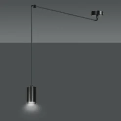 Sklep Kaja Czarna lampa wisząca z regulacją wysokości 524/1 | Kaja Oświetlenie czarny Online