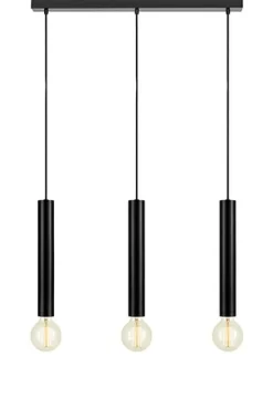 Sklep Kaja Czarna lampa wisząca z trzema źródłami światła 108262 | Kaja New