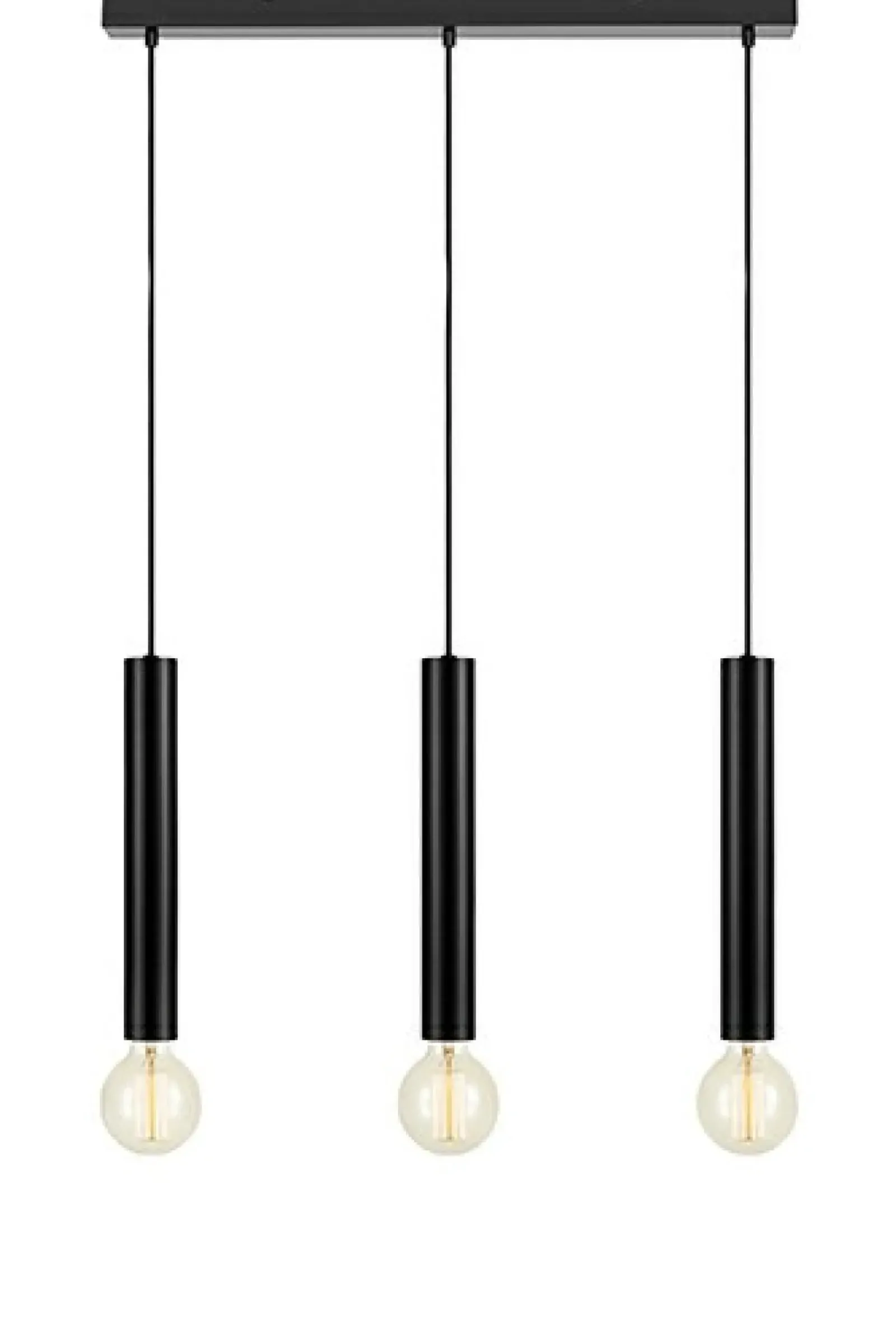 Sklep Kaja Czarna lampa wisząca z trzema źródłami światła 108262 | Kaja New