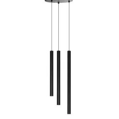 Sklep Kaja Czarna lampa wisząca z tubami LED 3000K AZ6312 VERNO | Kaja Store