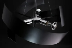 Sklep Kaja Czarna lampa wisząca z wyszukanym kloszem 585/2 | Kaja Oświetlenie czarny Online