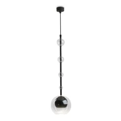 Sklep Kaja Czarna lampa wisząca ze szklany kloszem MOD227PL-01B z serii ROS Cheap