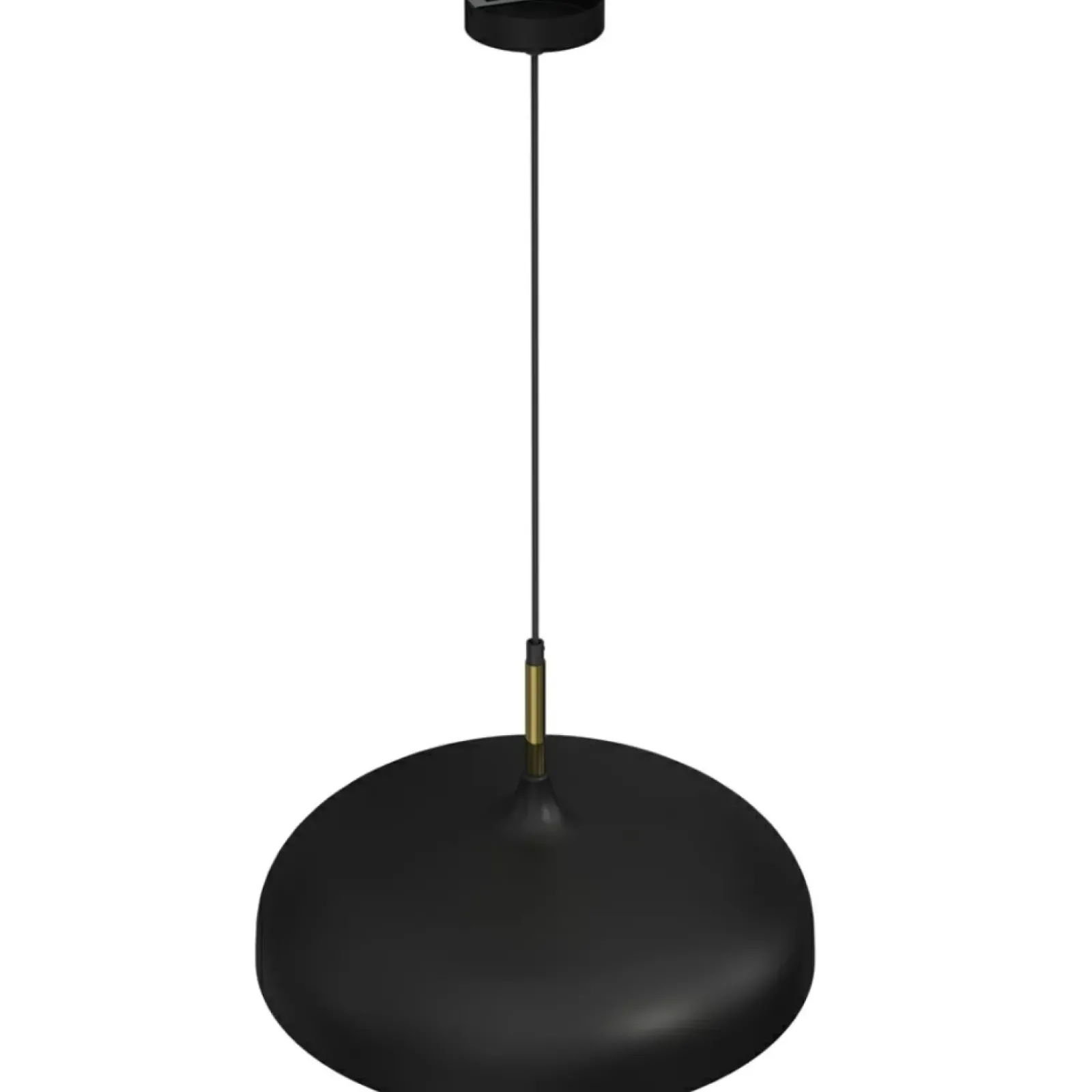 Sklep Kaja Czarna lampa wisząca ze złotymi elementami MLP7898 z serii LINCOLN | Kaja Oświet Best