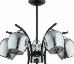 Sklep Kaja Czarna lampa z ciemnymi kloszami O3075 W5 CZA CH MARAL | Kaja Clearance