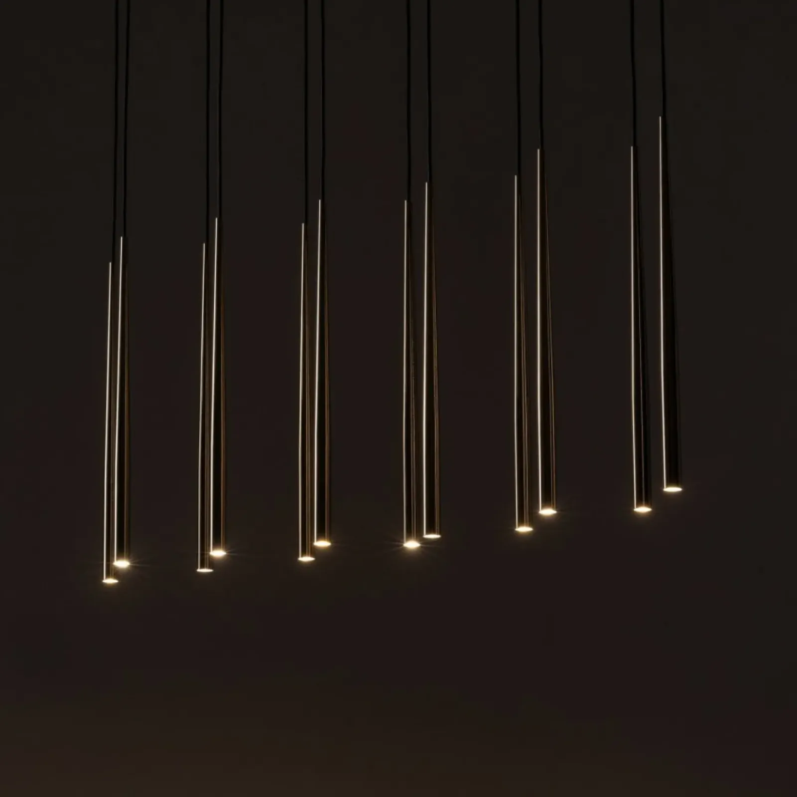 Sklep Kaja Czarna lampa ze złotymi tubami G9 TK 10119 PIANO BLACK GOLD | Kaja Shop