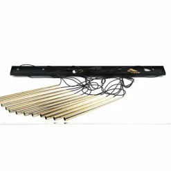 Sklep Kaja Czarna lampa ze złotymi tubami G9 TK 10119 PIANO BLACK GOLD | Kaja Shop