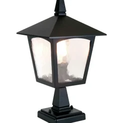 Sklep Kaja Czarna lampa zewnętrzna, cokołowa BL7-BLACK z serii YORK* Lampy Ogrodowe Stojące