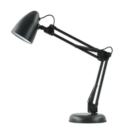 Sklep Kaja Czarna lampka biurkowa w stylu kreślarskim TB-29928-BK z serii NOTA* Lampki Biurkowe