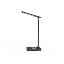 Sklep Kaja Czarna lampka biurkowa z wbudowanym LED-em 8404 | Kaja Oświetlenie* Lampki Biurkowe