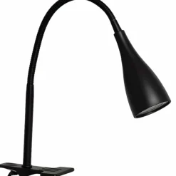 Sklep Kaja Czarna lampka mocowana do biurka ABR-KK-C-GU10 LIBRIO | Kaja* Lampki Biurkowe