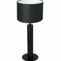 Sklep Kaja Czarna lampka nocna, doa stołu LX 3663 z serii TABLE LAMPS | Kaja* Lampki Stołowe Z Abażurem|Tradycyjne Lampki Stołowe