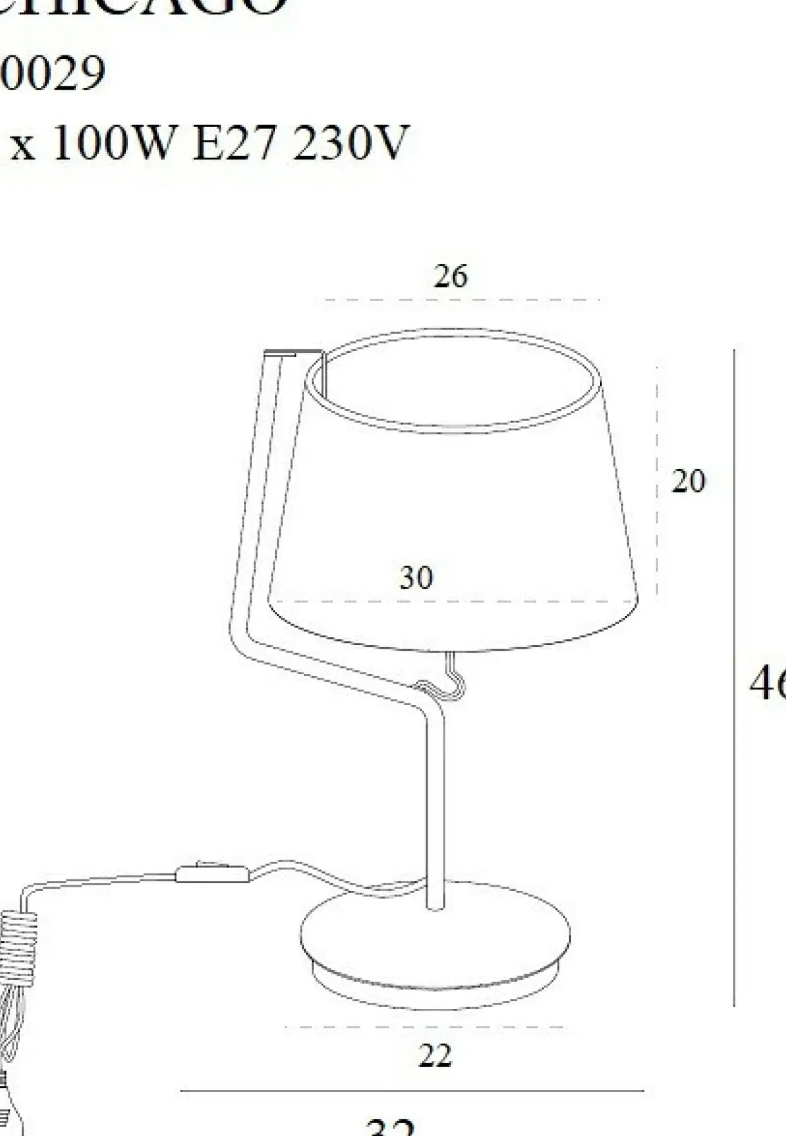 Sklep Kaja Czarna lampka nocna z abażurem MX T0029 CHICAGO | Kaja Oświetlenie* Lampki Stołowe Z Abażurem|Tradycyjne Lampki Stołowe