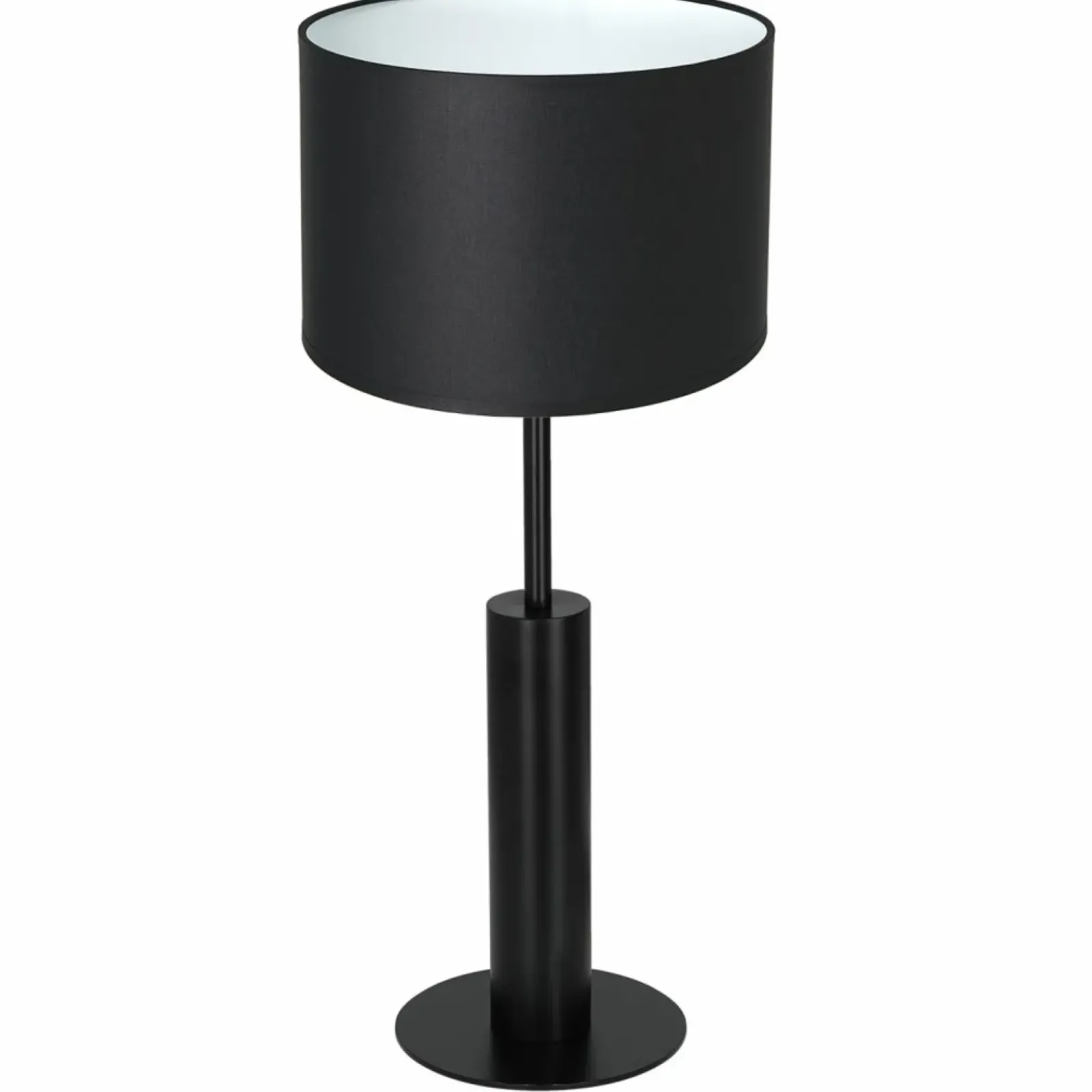 Sklep Kaja Czarna lampka nocna, z klasycznym abażurem LX 3677 z serii TABLE LAMPS* Lampki Stołowe Z Abażurem|Tradycyjne Lampki Stołowe
