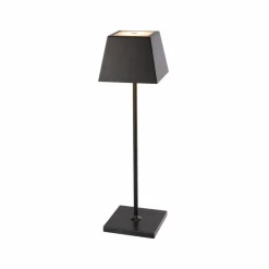 Sklep Kaja Czarna lampka nocna ze zintegrowanym LED-em 8398 | Kaja Oświetlenie* Nowoczesne Lampki Stołowe