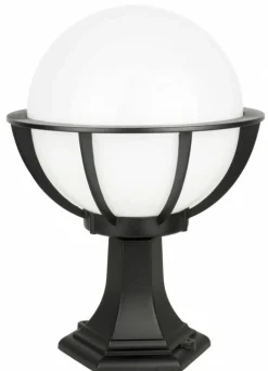Sklep Kaja Czarna lampka ogrodowa z koszykiem i kloszem K 4011/1/KPO 250 | Kaja Oś* Lampy Ogrodowe Stojące