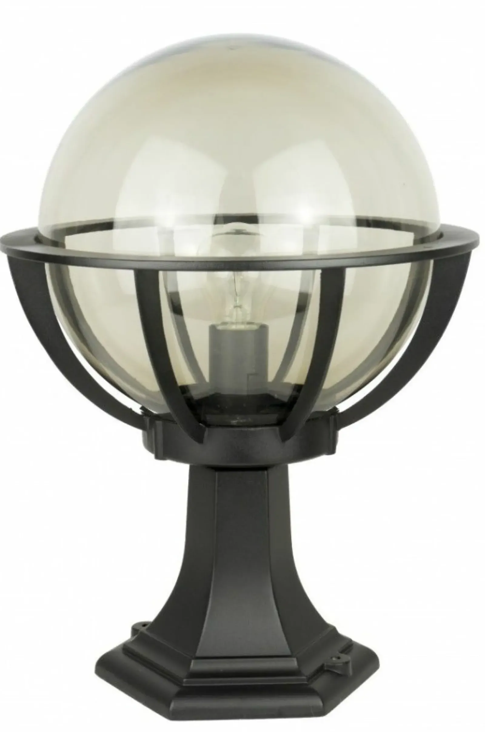 Sklep Kaja Czarna lampka ogrodowa z koszykiem i kloszem K 4011/1/KPO 250 | Kaja Oś* Lampy Ogrodowe Stojące