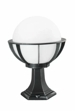 Sklep Kaja Czarna lampka ogrodowa z koszykiem i kloszem K 4011/1/KPO 250 | Kaja Oś* Lampy Ogrodowe Stojące