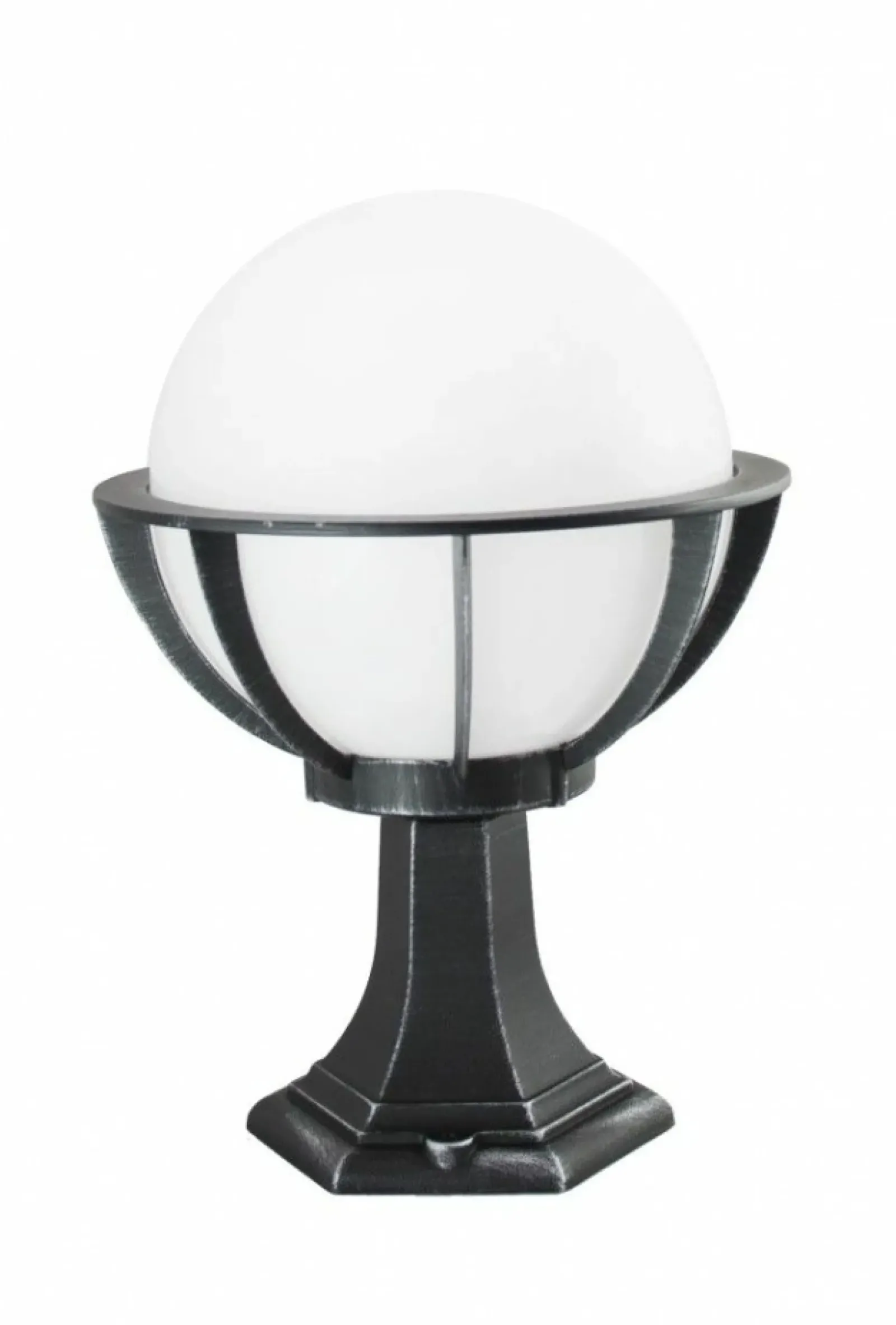 Sklep Kaja Czarna lampka ogrodowa z koszykiem i kloszem K 4011/1/KPO 250 | Kaja Oś* Lampy Ogrodowe Stojące